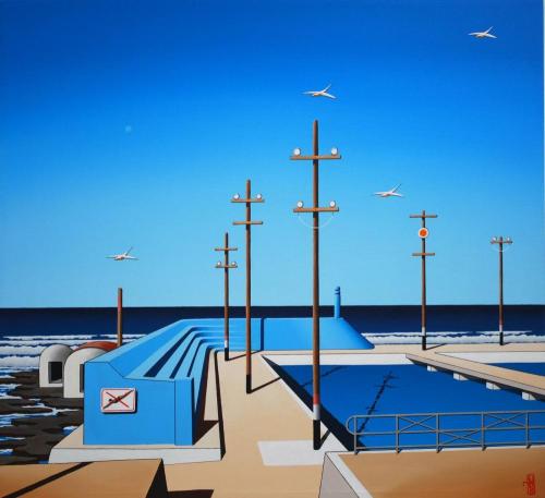 A QUIET MORNING AT THE POOL