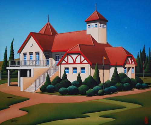 APPROACHING THE CLUBHOUSE