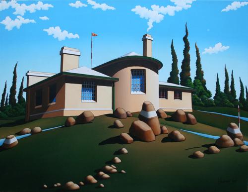 HARTLEY COURTHOUSE - AFTER APRIL SHOWERS