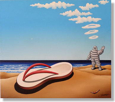 MICHELIN MAN MEETS MISS JANZEN'S THONG