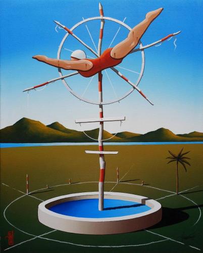 STUDY FOR PROPOSED DIVER ASSEMBLAGE 